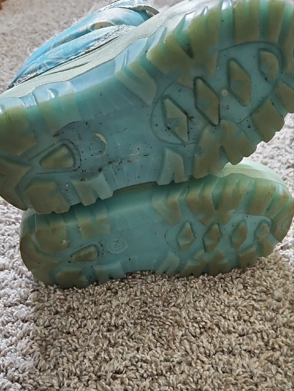 Disney Frozen Aqua Girls Snow Boots with Elsa & Anna